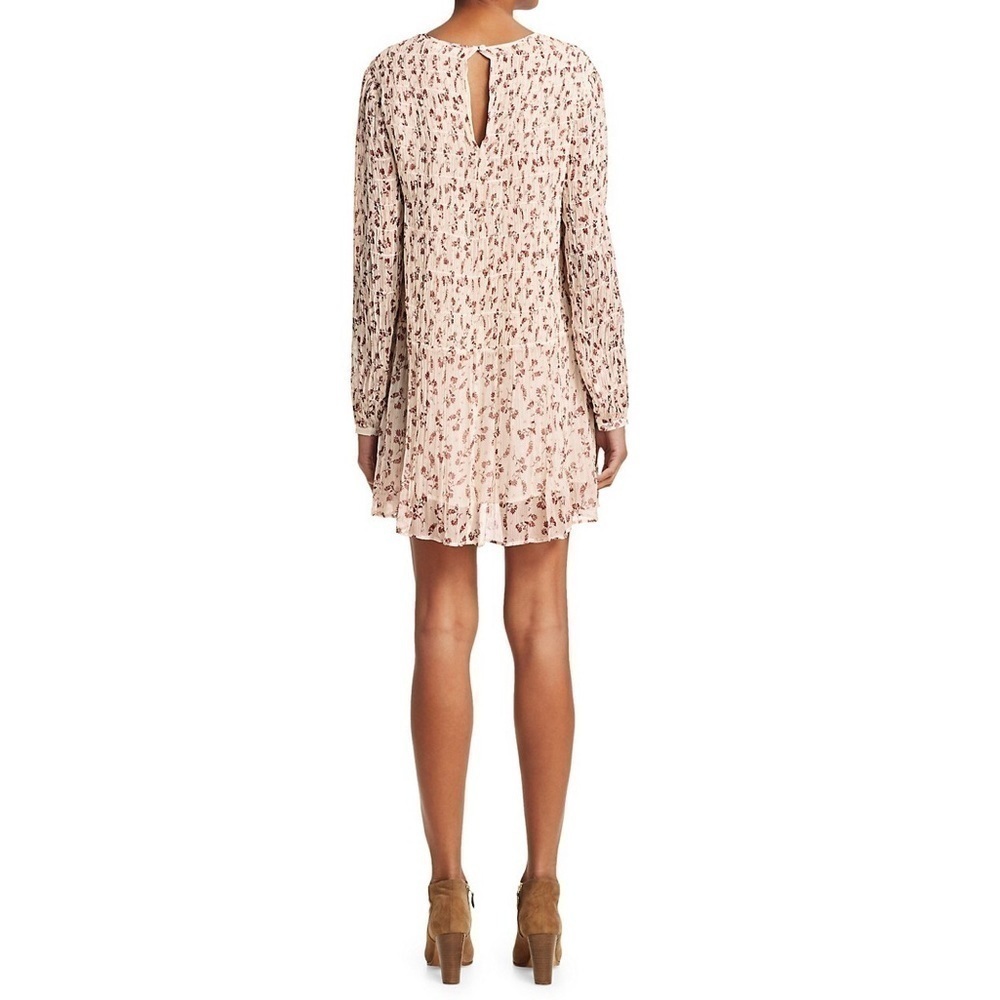 FRAME Floral Smocked Dress L - Picture 2 of 10